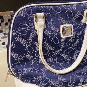 DVF Bag Tote Carry On Luggage Denim signature
